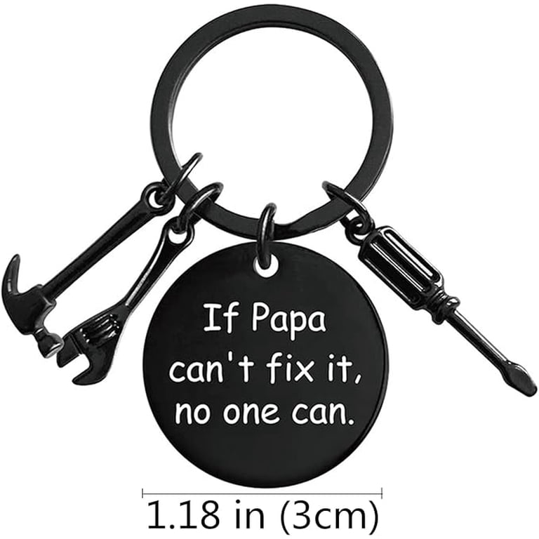 Father Of The Groom Keychain - Wedding Gift For Dad, Fisherman Theme, Engraved Keepsake
