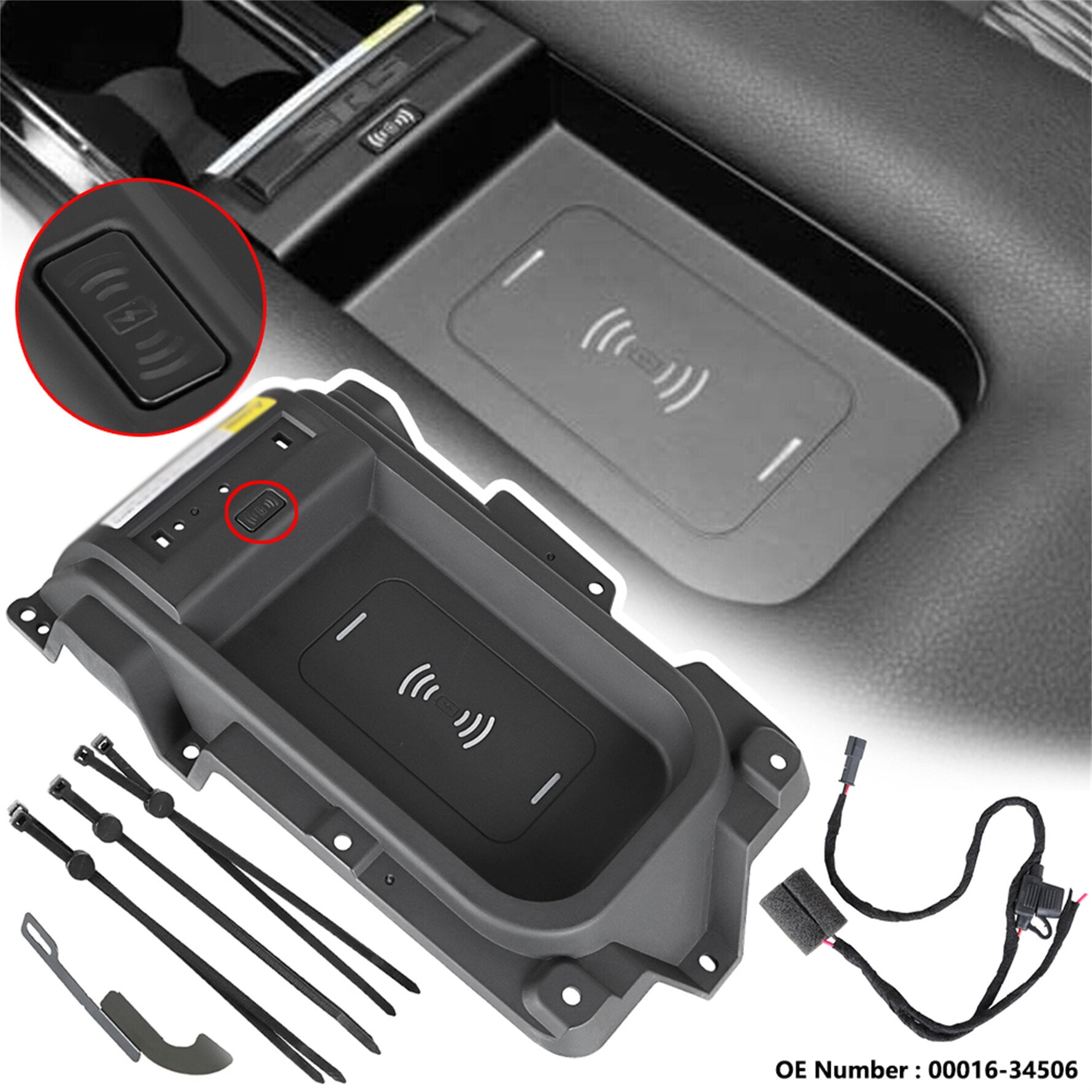Genrics Center Console Wireless Charger Tray 00016-34506 For 2014-2020 Toyota Tundra