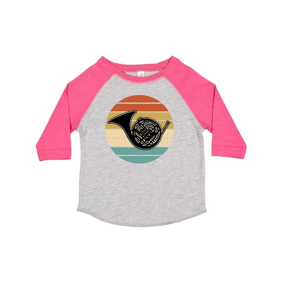 Inktastic French Horn Retro Music Gift Boys or Girls Toddler T-Shirt