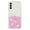 Pink, variant on Dteck Grow in The Dark Case for Samsung Galaxy A35 5G, Bling Sparkly Luminous Glitter Phone Case for Women Girls,White