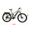 thumbnail image 3 of Eunorau 71802 UHVO 350W 7 speed Full Suspension E-bike - Gray, 3 of 11