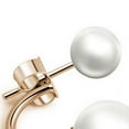 thumbnail image 4 of UDIYO 1 Pair Women Fashion Double Faux Pearls Ear Studs Lovely Hoop Earrings Jewelry, 4 of 6