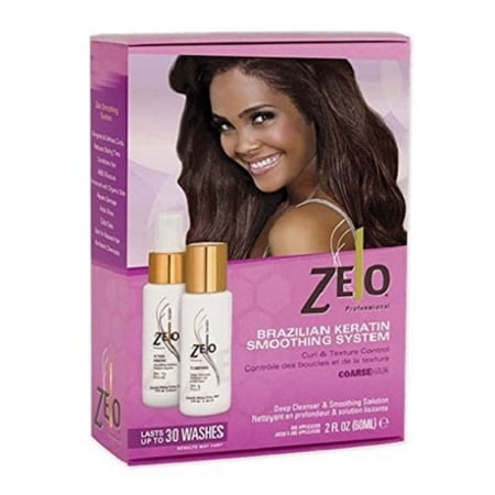 ZELO Smoothing Brazilian Keratin Hair Treatment Kit With Muru-Muru, Cupuacu, Carite Butter and Inca oil - Naturally Eliminates Frizz, Relax & Straightens Hair Without Harmful Chemicals
