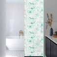 thumbnail image 3 of Window Privacy Film Green Flower Stained Glass Window Film Decorative Sun Block Window Cover Watercolor Floral Botanical Line Drawing Print Window Clings Static Sticker for Bathroom 29.5"x118", 3 of 7