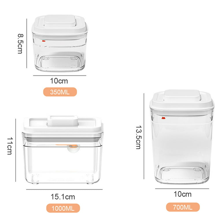 Food Storage Containers, Pop Airtight Food Storage Containers with Lids for  Kitchen Pantry Organizing Stackable Food Container For Cereal Snack Sugar