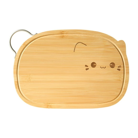 Tnarru Cutting Board Butcher Block Bamboo Pizza Board Serving Tray Chopping Block Charcuterie Board for Steak Bread Vegetables Meats