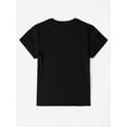 thumbnail image 3 of Camiseta con estampado gráfico de letras de dibujos animados coquetas del Día de San Patricio, top informal de manga corta y cuello redondo para verano y primavera, camiseta para mujer, camiseta infor, 3 of 6