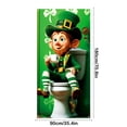 thumbnail image 3 of Decoraciones para el Día de San Patricio, Accesorios para el Día de San Patricio, Cubierta para Puerta del Día de San Patricio, Decoración Festiva para Exteriores de Irlanda, Bandera Vertical Colgante, 3 of 6
