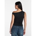 thumbnail image 3 of Madden NYC Women's Sleeveless Ruched Top, Sizes XXS-XXL, 3 of 5