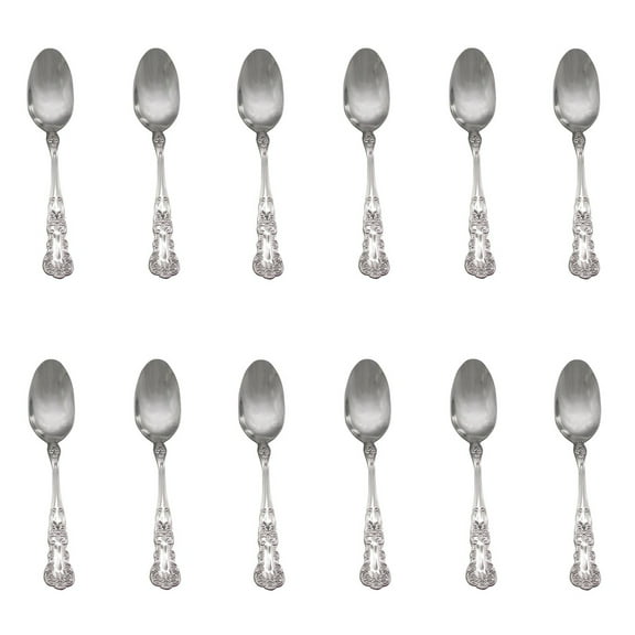 Gorham Blossom 18/10 Stainless Steel Teaspoon (Set of Twelve)
