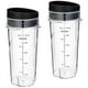 thumbnail image 1 of Compatible with Ninja QB3001SS Compact Personal Blender 16 oz Refill Cup with Lid - 2 Pack, 1 of 5