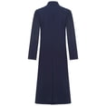 thumbnail image 5 of iixpin Men's Monk Robes Ritual Meditation Gown Loose Fit Sides Split Robe Theme Party Costume Navy Blue M, 5 of 7