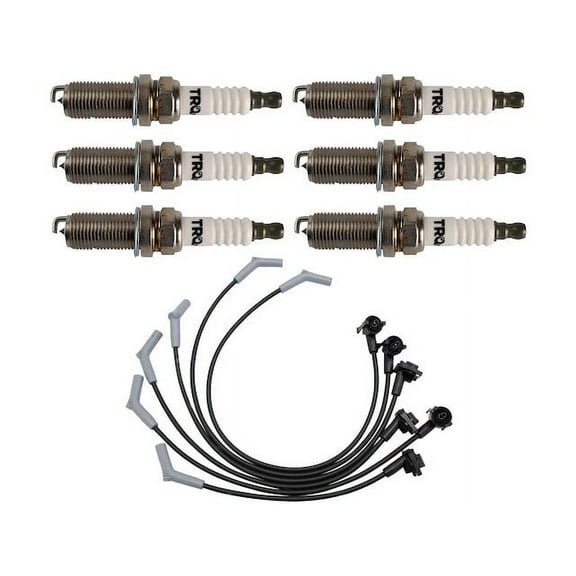 Spark Plug Wire Set with Spark Plugs 7 Piece - Compatible with 1996 - 2000 Ford Taurus 3.0L V6 GAS 1997 1998 1999