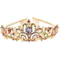 thumbnail image 2 of MasteelfCA Alloy Elegant Bridal Crown Rhinestone Headband Handmade Crown Decoration, 2 of 8