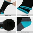thumbnail image 5 of COOPLUS Womens Athletic Cushioned Crew Socks Soft Breathable Moisture-wicking Socks for Women 6 Pairs, 5 of 7