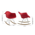 thumbnail image 5 of Modholic Eiffel Rocker Chair, Red, 5 of 5