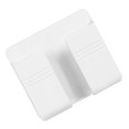 thumbnail image 4 of Langgg 2 Pieces Phone Charger Holder Wall Mounted Remote Hanging Storage Box Controller Storage Box Plastic Hanging Charger Stand, White, 4 of 9