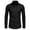 Black, variant on PuLe Rugby Shirt Men's Hipster Casual Slim Fit Long Sleeve Button Down Oxford Shirts with Chest Pocket
