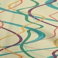 thumbnail image 1 of oneOone Rayon Pale Yellow Fabric Geometric Sewing Craft Projects Fabric Prints By Yard 56 Inch Wide-3W, 1 of 5