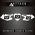 thumbnail image 2 of Attack Graphics Number Plate Backgrounds for Suzuki DR-Z 125L 2017, 2 of 2