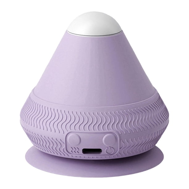 Bola de masaje vibratoria con base de succión, herramienta de masaje para pies, muslos y pies. violeta