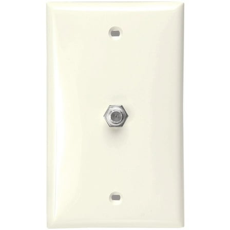 F-CONNCTR WALL PLT ALMND