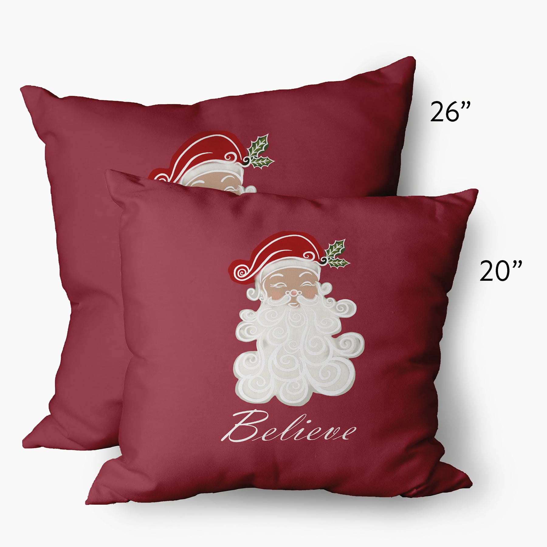 Simply Daisy 14" x 20" Believe in Santa Decorative Throw Pillow