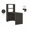 thumbnail image 5 of Echo 56W Bookcase Desk in Charcoal Maple - Engineered Wood, 5 of 6