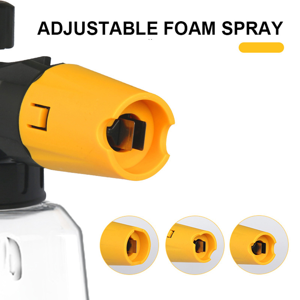 JUNGLEFLASH 1000ML Car Washing Snow Foam Sprayer Foam Cannon 4000PSI High Pressure Washer Water Gun