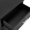 thumbnail image 5 of Hassch 3 Drawers Bedside Table, Drawer Cabinet, Modern Nightstand with Storage for Home Office, Easy Assembly, Black, 5 of 7
