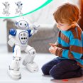 thumbnail image 1 of Sentmoon Jouets pour Filles Robot RC, Robot Télécommandé Détection de Gestes Dansant Programmable Intelligent pour Enfants de 3 à 12 Ans, Cadeaux de Noël pour Filles, Bleu, 1 of 10