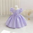 thumbnail image 4 of Cowsor Robe Tutu Papillon pour Tout-Petit Fille Bébé Nœud Papillon Princesse Demoiselle d'Honneur Mariage Concours Anniversaire Fête Robes, 4 of 6