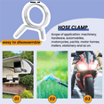 thumbnail image 5 of 150Pcs/Set Stainless Steel Spring Clip Hose Clamp Fastener Fuel Line Water Pipe Air Tube Car Plumbing Tools, 5 of 9