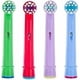 thumbnail image 1 of 4 Pack Kids Toothbrush Heads Compatible with Most Braun Oral B Kids Electric Toothbrushes, Dentia Multicolored Replacment Heads, 1 of 4