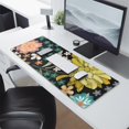thumbnail image 2 of Long Mouse Pads for Desk,Pioneer Flower Floral Print Pattern Desk Mats on Top Of Desks, Desk Mouse Pad Extra Large with 3mm Non-Slip Base and Stitched Edge for Gaming,Office,Work,Home 31.5"x11.8", 2 of 6