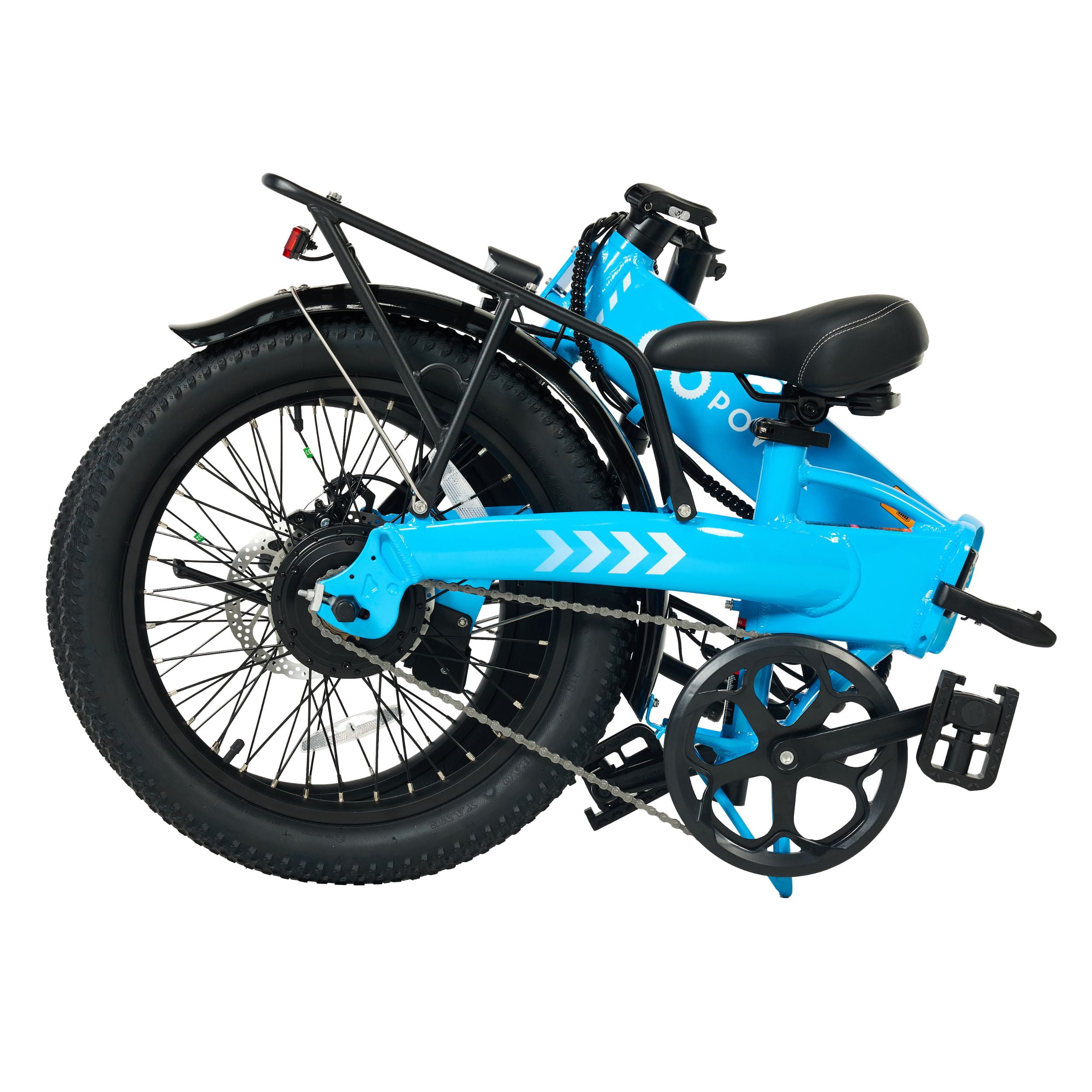 GoPowerBike GoVolt Folding Electric Bike | 20" | 500W | 20mph | 45+ Mile Range | Blue