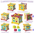 thumbnail image 3 of Montessori Toys for 1 Year Old, 12 in 1 Early Educational Activity Cube Toy for Toddlers 1-3, Learning Toys for 1 2 3 Year Old Boys Girls, 3 of 6