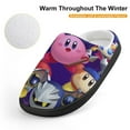 thumbnail image 6 of Kids Slippers Kirby House Slippers Warm Soft Plush Slipper Anti-Slip Winter House Shoes for Boys Girls, 6 of 7