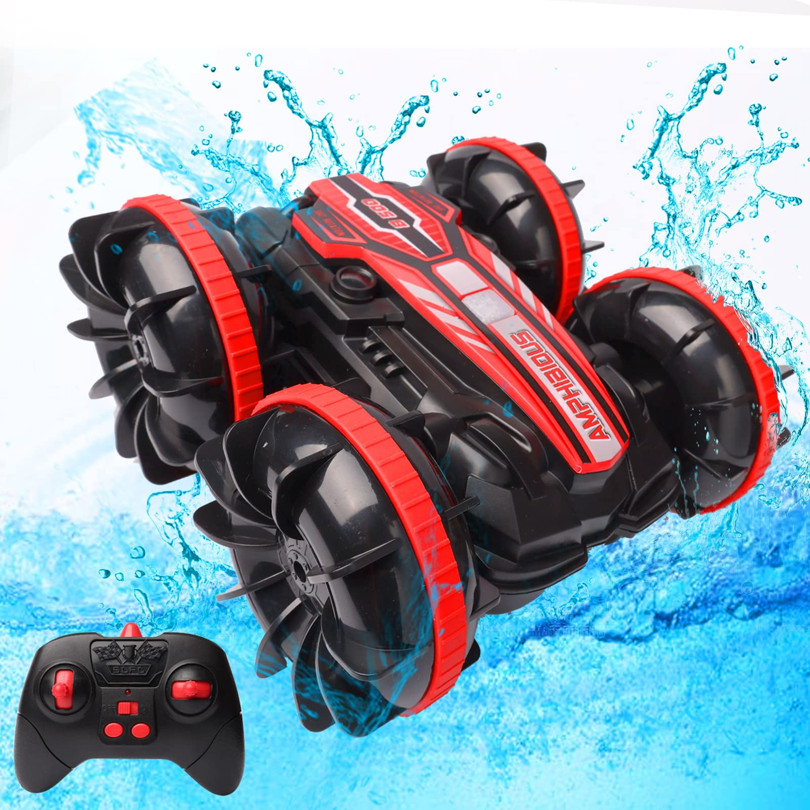 Rc water and land amphibious stunt truck deals