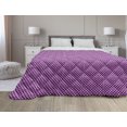 thumbnail image 1 of Polka Dot Down Alternative Comforter, Vertical Stripes in Color Shades with Faded Big Polka Dots Pattern Retro Style, Microfiber Quilt for All Season, 5 Sizes, Multicolor, by Ambesonne, 1 of 3