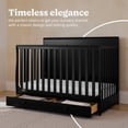 thumbnail image 2 of Graco Asheville 4-in-1 Convertible Baby Crib with Drawer, Black, 2 of 12