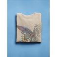 thumbnail image 3 of Majestic Butterfly I. Sweatshirt Women -Lily Liama Designs, Female 3X-Large, 3 of 4