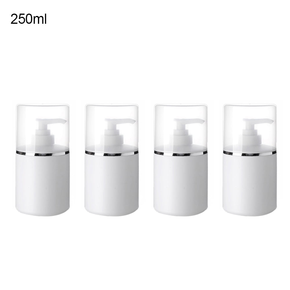 4Pcs 250/300/400/500ml Airless Vacuum Pump Toiletry Travel Bottles, Airtight Makeup Cosmetics