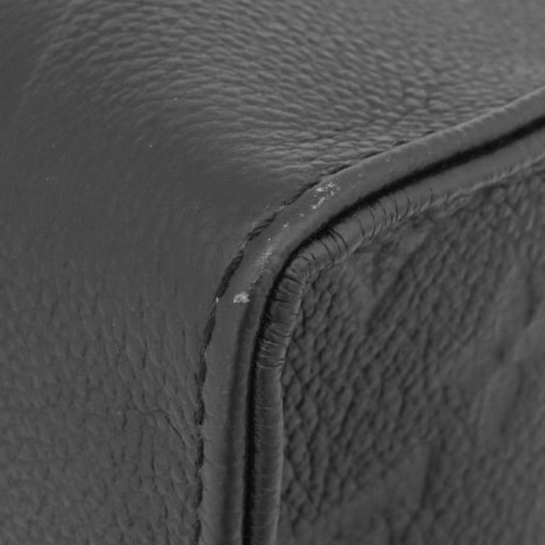 Pre-Owned Louis Vuitton LOUIS VUITTON ON THE GO GM Tote Bag Shoulder  Monogram Implant Leather Black Handbag M44925 (Good)