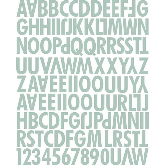 Prima Marketing Inc Canvas Alphabet Lifetime Stickers, Large, Multiple UPC 655350562885