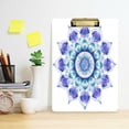 thumbnail image 2 of FORMRS Acrylic Clipboard with Low Profile Clip Standard A4 Letter Size, 12.5" x 9", Colorful Mandala, 2 of 8
