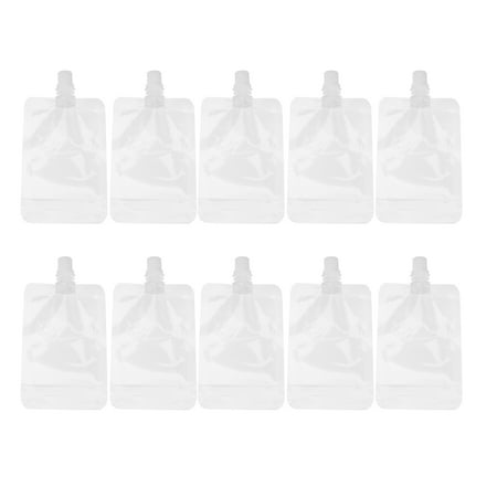 

TINKSKY 30Pcs 100ML Transparent Drinks Flasks Liquor Pouch Reusable Beverages Drinking Flasks