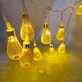 thumbnail image 6 of Gqtwoy Lattice-Patterned Openwork Teardrop LED Star String Lights, Romantic Holiday Decorative Lights, Christmas Garden Decoration, Warm Ambient Lighting, Festive Indoor Outdoor Decor, 6 of 6