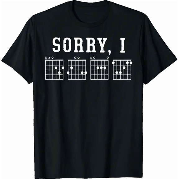 Sorry I DGAF Guitar Chord T-Shirt