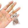 thumbnail image 1 of Cute Dog Shape Pet Hair Storage Keychain, Transparent Capsule Container for Cat Dog Fur Memorial, Unique Pet Keepsake Charm for Collars, Backpacks & Keys - 5.43 Inch, 1 of 8